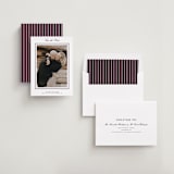 "Engraved names" - Save the Dates in Burgundy by Stacey Meacham - Assembled