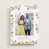 "Wildflower wreath" - Save the Dates in Peony by Yaling Hou Suzuki - Front