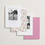 "Wildflower wreath" - Save the Dates in Peony by Yaling Hou Suzuki - Back of Card Options