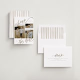 "Tri-photo Happy Holidays" - Save the Dates in Veil by Elsa Duncan - Assembled