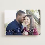 "Etched in love" - Save the Dates in Cloud by Stacey Meacham - Front