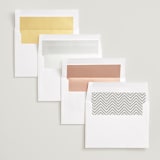 "Etched in love" - Save the Dates in Cloud by Stacey Meacham - Envelope Liner Options