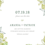 "Fling" - Save the Dates in Clover by Andrea Mentzer - Detail