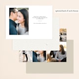 "Charming Go Lightly" - Save the Dates in Feather by danielleb - Back of Card Options