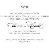 "Charming Go Lightly" - Save the Dates in Feather by danielleb - Detail