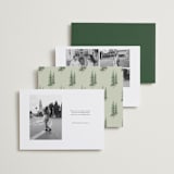 "Whispering Pines" - Save the Dates in Forest by Elly - Back of Card Options