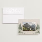 "Whispering Pines" - Save the Dates in Forest by Elly - Save the Date with Envelope