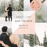 "portfolio" - Save the Dates in Blush by Robin Ott - Detail