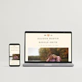 "Love Struck" - Save the Dates in Peach by The Social Type - FREE Wedding Website