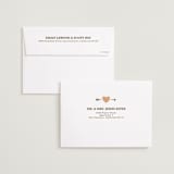 "Love Struck" - Save the Dates in Peach by The Social Type - FREE Recipient Addressing