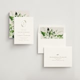 "Soft Sprigs" - Save the Dates in Champagne by Jennifer Postorino - Assembled