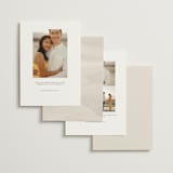"Corner" - Save the Dates in Linen by Kelly Schmidt - Back of Card Options