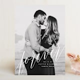 "forever with you" - Save the Dates in Linen by Lori James - Front