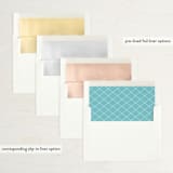 "forever with you" - Save the Dates in Linen by Lori James - Envelope Liner Options
