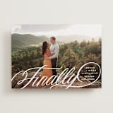 "Finally Getting Married" - Save the Dates in Cotton by Jill Means - Front