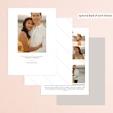"Connection" - Save the Dates in Pearl by Jennifer Postorino - Back of Card Options