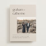 "Modern lines" - Save the Dates in Natural by Leah Ragain - Front