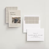 "Modern lines" - Save the Dates in Natural by Leah Ragain - Assembled
