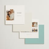 "Palm" - Save the Dates in Ocean by Lauren Chism - Back of Card Options