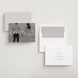 "Horizon Line" - Save the Dates in Pearl by Olivia Goree - Assembled