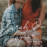 "Name Love" - Save the Dates in Snow by Chasity Smith - Detail