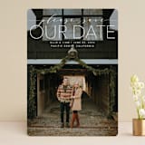 "Mixed Type" - Save the Dates in Linen by Erin Deegan - Front