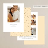 "Ready to Party" - Save the Dates in Buttercup by Olivia Goree - Back of Card Options