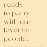 "Ready to Party" - Save the Dates in Buttercup by Olivia Goree - Detail