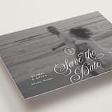 "Vintage Romance" - Save the Dates in Ivory by Paper Raven Co. - Detail