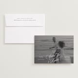 "Vintage Romance" - Save the Dates in Ivory by Paper Raven Co. - Save the Date with Envelope