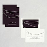 "Midnight Vineyard" - Save the Dates in Eggplant by Design Lotus - Assembled