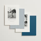 "Hilton" - Save the Dates in Ocean by Kelly Schmidt - Back of Card Options