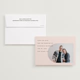 "Minimalist Pop" - Save the Dates in Blush by Katie Zimpel - Save the Date with Envelope