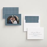 "Wavy Arch" - Save the Dates in Dusty Blue by Leah Ragain - Assembled