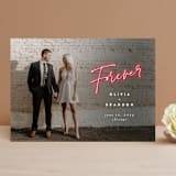 "Neon" - Save the Dates in Flamingo by Joanna Griffin - Front
