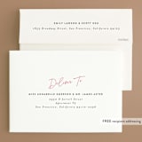 "Neon" - Save the Dates in Flamingo by Joanna Griffin - FREE Recipient Addressing