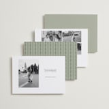 "Court" - Save the Dates in Leaf by Kate Ahn - Back of Card Options