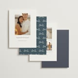 "Ribbonly Frame" - Save the Dates in Juniper by Itsy Belle Studio - Back of Card Options