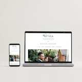 "Ribbonly Frame" - Save the Dates in Juniper by Itsy Belle Studio - FREE Wedding Website