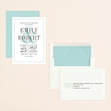 "Wed in Type" - Save the Dates in Sky by Ariel Rutland - Assembled