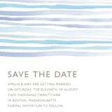 "Horizon" - Save the Dates in Light Cornflower by Dean Street - Detail