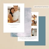 "Aubrieta" - Save the Dates in Denim by Itsy Belle Studio - Back of Card Options