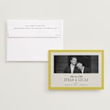 "Mille-feuille" - Save the Dates in Citron by Blustery August - Save the Date with Envelope