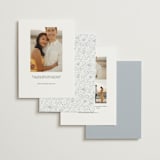 "Wild Roses" - Save the Dates in Powder Blue by Kristen Smith - Back of Card Options