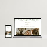 "Floral Arch" - Save the Dates in Greenery by Phrosné Barwood - FREE Wedding Website