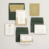 "Aspen" - Save the Dates in Natural by Robert and Stella - Matching Invitation Suite