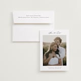 "Modern Air" - Save the Dates in Cotton by Stacey Meacham - Save the Date with Envelope