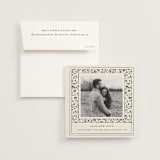"Hansen" - Save the Dates in Almond by Stephanie Hawkes - Save the Date with Envelope