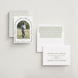 "Monogramed Arch" - Save the Dates in Mojito by Susan Moyal - Assembled