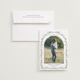 "Monogramed Arch" - Save the Dates in Mojito by Susan Moyal - Save the Date with Envelope